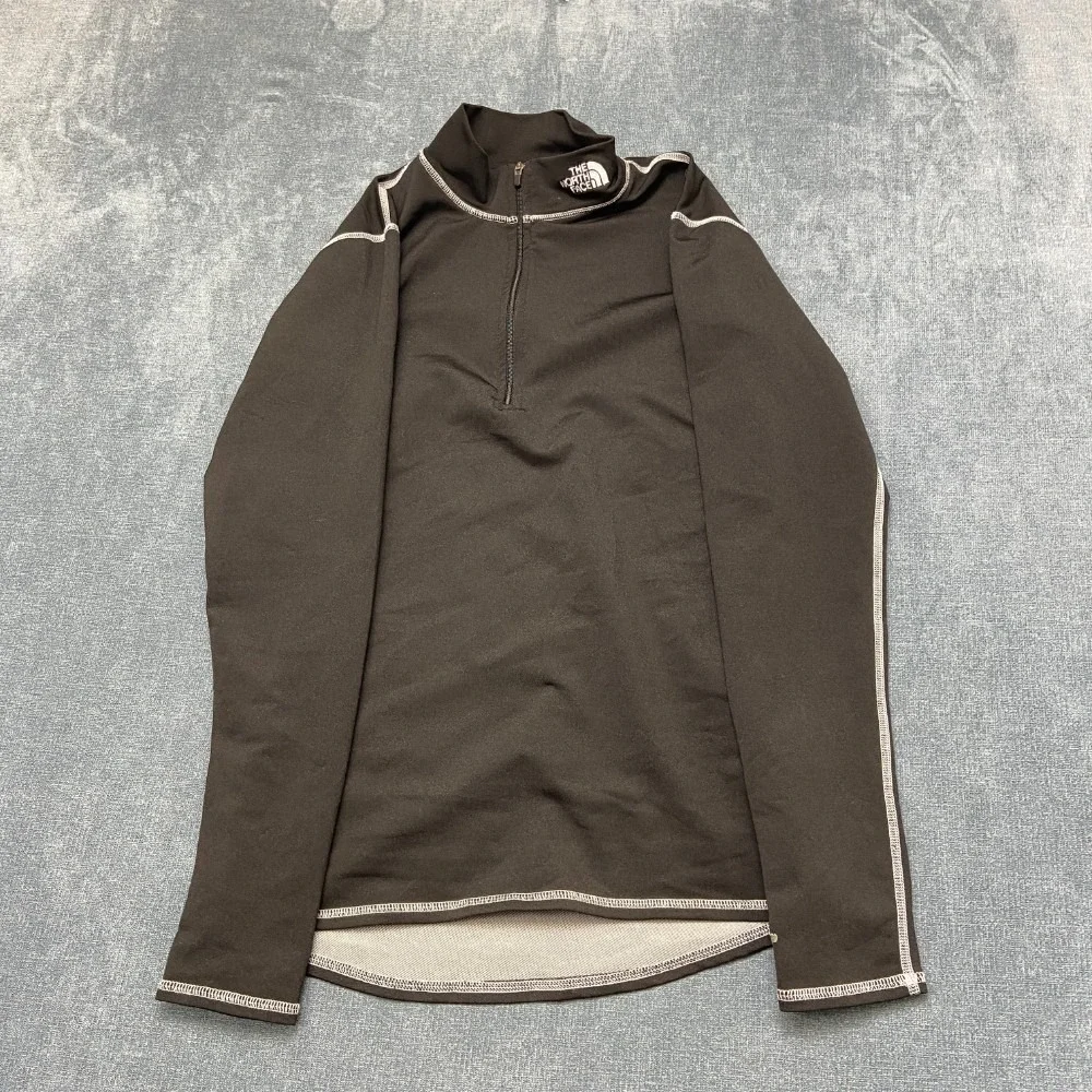 The North Face Top Mens Medium Black Long Sleeve Performance Logo Quarter Zip